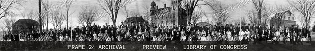 1912, Yankton College, vintage black and white photograph