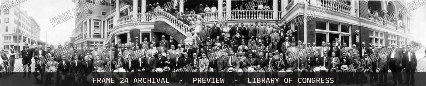 8th annual convention, Cycle Industries (1914), restored vintage black and white photograph
