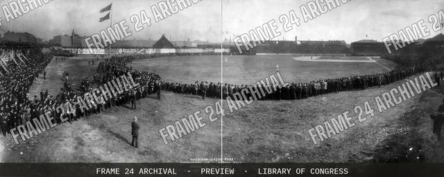American League Park, Huntington Ave., Boston, Mass., Boston vs. New York, Oct. 8, 1904, attendance 28,040, vintage black and white photograph