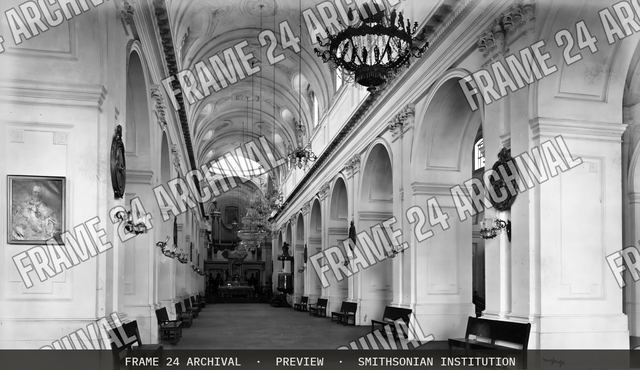 Cathedral, Guatemala, vintage black and white photograph