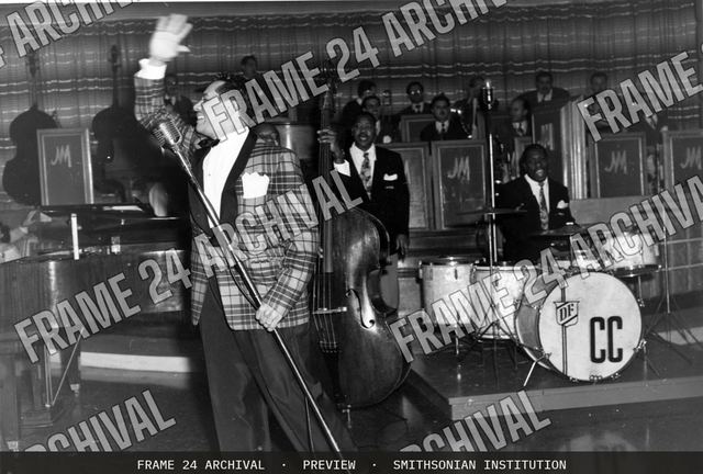 Print of Cab Calloway dancing at the Hotel Nacional de Cuba, vintage black and white photograph