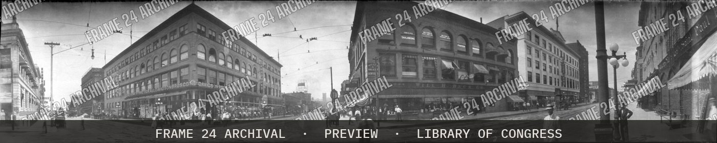 Sioux City, Iowa (1911), restored vintage black and white photograph