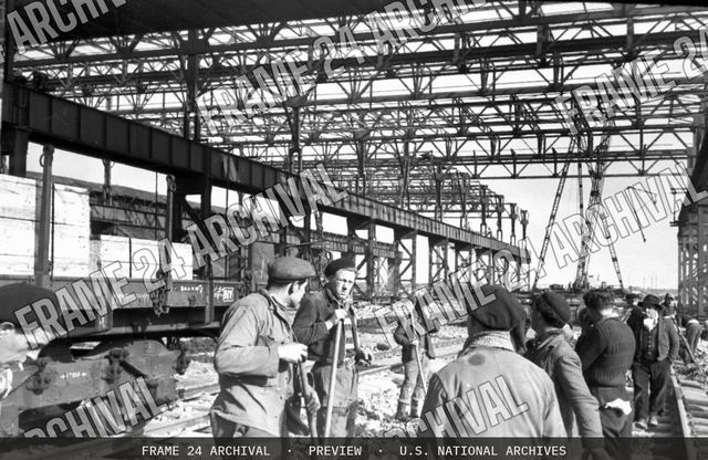 Steel Mill, Lorraine (Magazine Unit Negs), vintage black and white photograph