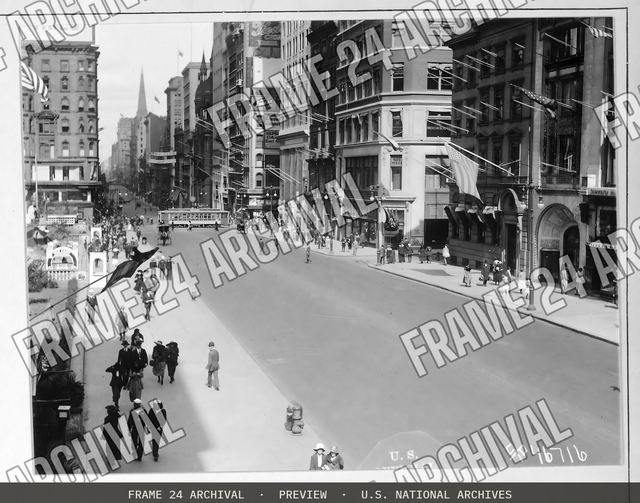 Street Scenes In New York City, New York, vintage black and white photograph