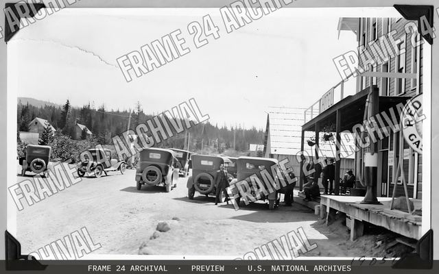 Transportation: Automobile, vintage black and white photograph