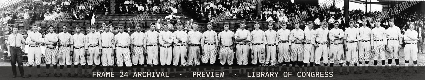 Washington baseball team, season (1913), restored vintage black and white photograph